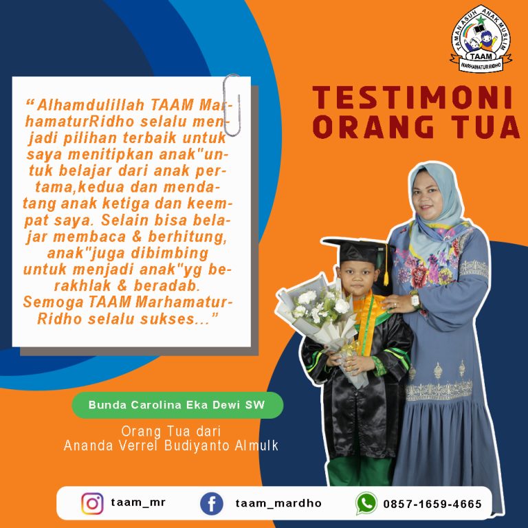 DESIGN TESTIMONI ORANG TUA VERREL BUDIYANTO ALMULK